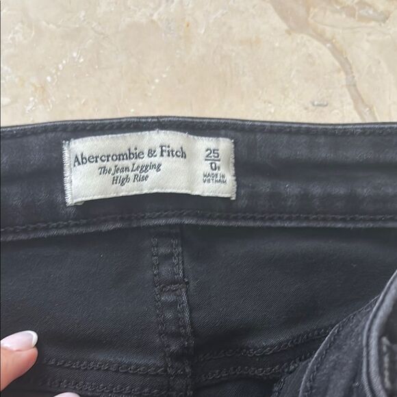 Abercrombie and fitch sz 25 0 Black Jeans the Jean legging - Picture 2 of 5